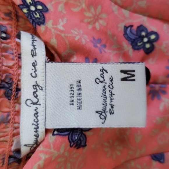 NWT American Rag Cie Dress, Color Orange Navy , Size M - Picture 12 of 17